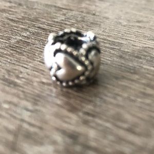 Silver heart Pandora charm